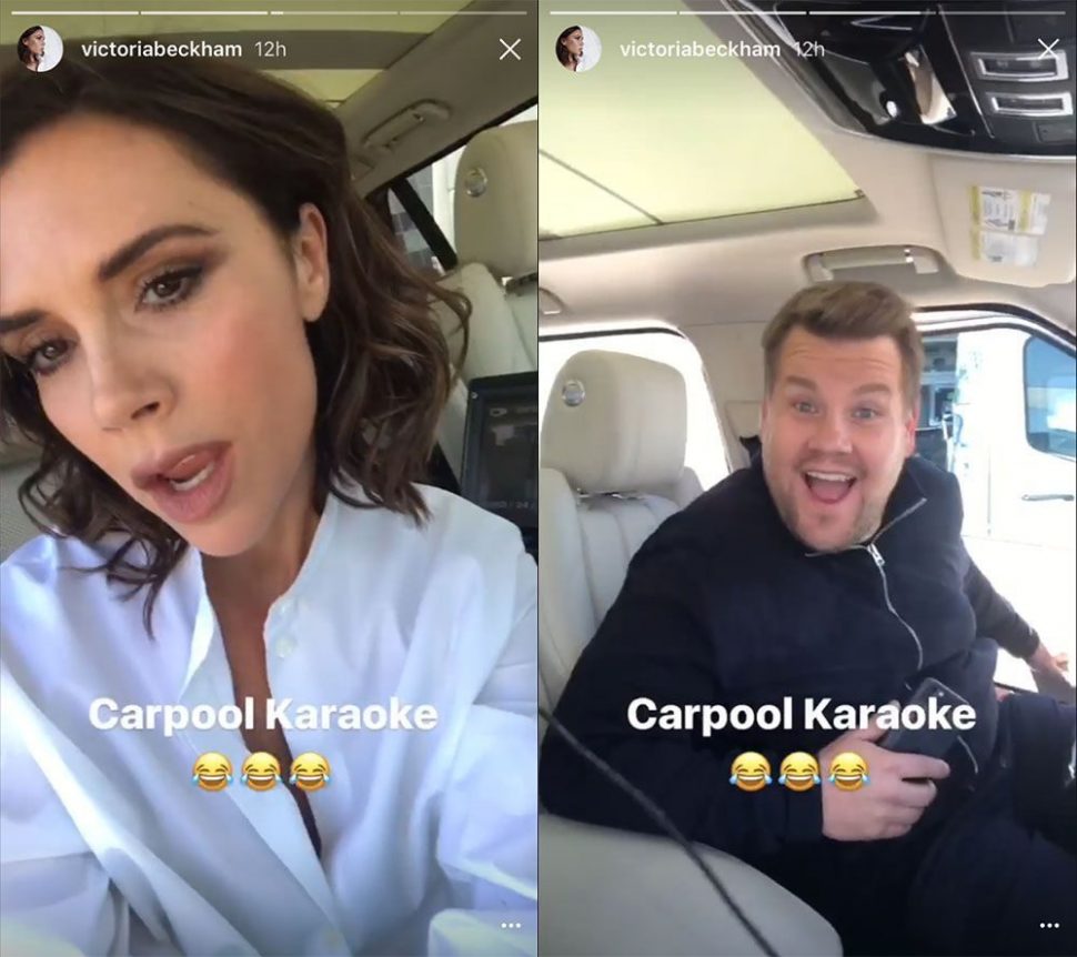 Victoria Beckham și James Corden fac „Carpool Karaoke” întrun mod